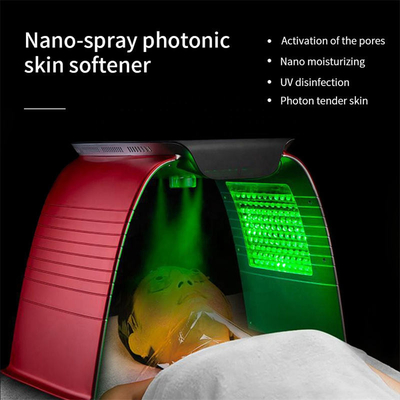 comprar Rocíe el fotón llevado luz 240V del dispositivo del panel de la mascarilla de la terapia de los colores PDT de la piel 8 fabricación en línea