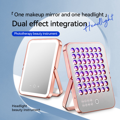 comprar Dispositivo para maquillaje 2 en 1 Espejo para el cuidado de la piel Facial Dispositivo de panel de terapia con luz roja fabricación en línea