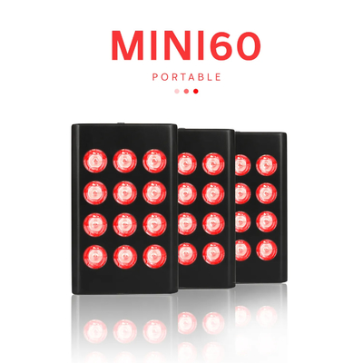 comprar MINI 60 660nm 850nm luz infrarroja roja LED Dispositivo de terapia de la piel facial cuidado antienvejecimiento fabricación en línea