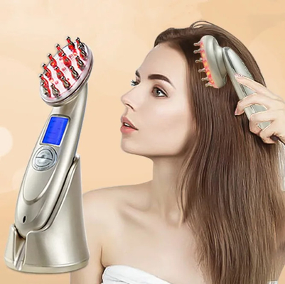 comprar Cepillo de cabello eléctrico láser de crecimiento del cabello peinado EMS infrarrojo peinado de masaje fabricación en línea