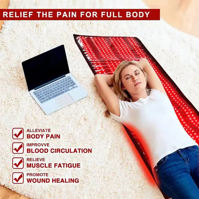comprar 945pcs LEDS Therapy Pads de luz roja Yoga Mat Led Cinturón de luz infrarroja fabricación en línea