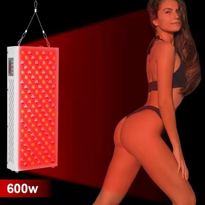 comprar OEM ODM Alivio del dolor corporal Sauna de infrarrojos cercanos 600w 120pcs LEDS 5W 660nm 850nm Panel de terapia de luz LED roja Dispositivo de terapia de luz roja fabricación en línea