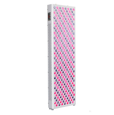 comprar Panel de terapia de luz roja infrarroja cercana de 660 nm y 850 nm para tratamiento de cuerpo completo 5W*300Leds 2 piezas*panel de 1500W 1 pieza de soporte fabricación en línea