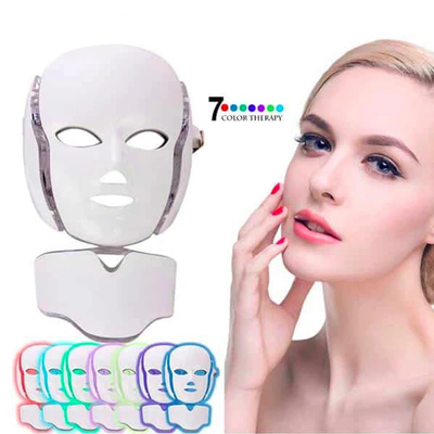 comprar Mascarilla facial de los colores LED de la terapia 7 de la belleza de la piel de la luz del fotón de PDT fabricación en línea