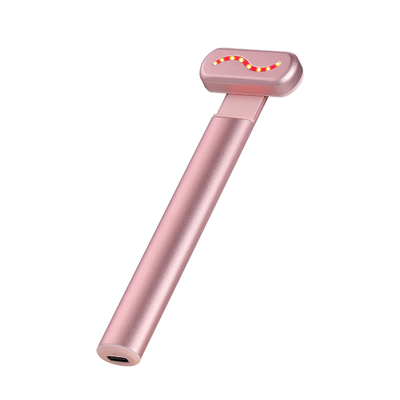 Red Photon Anti-Wrinkle Eye Massager Pen Dispositivo de tratamiento de bolsas de ojos con calefacción por vibración