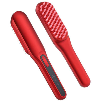 Recargable Calentamiento de dientes suaves Peinado de masaje Cuero cabelludo eléctrico Masajeador cabeza de vibrar cepilla nueva tecnología para el crecimiento del cabello
