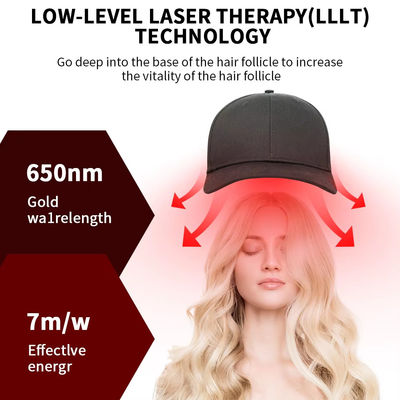 Nueva llegada cerca del infrarrojo el cabello crecimiento de nuevo alivio del dolor luz 660 850 luz roja LED terapia gorra luz roja LED terapia sombrero