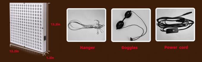 660nm cerca del aluminio ligero llevado rojo del panel 850nm 45w de la terapia de la lámpara infrarroja 0