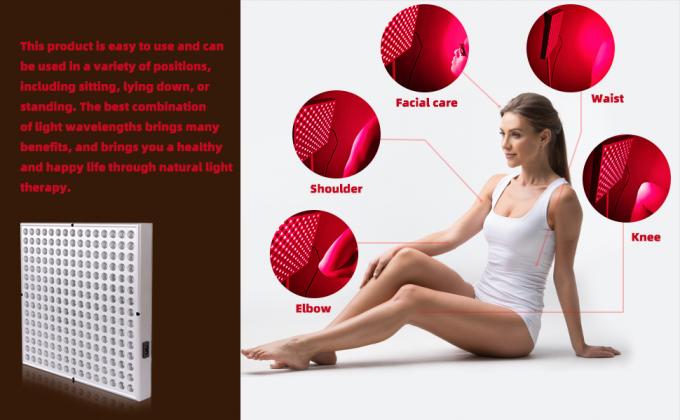 660nm cerca del aluminio ligero llevado rojo del panel 850nm 45w de la terapia de la lámpara infrarroja 1