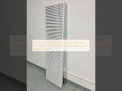 Panel de terapia de luz roja de cuerpo completo de 4500W con 9 longitudes de onda para aliviar el dolor, rejuvenecimiento de la piel y recuperación muscular
